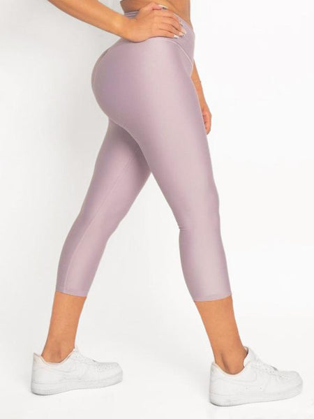 Lilac Butt Lifting Capri Leggings